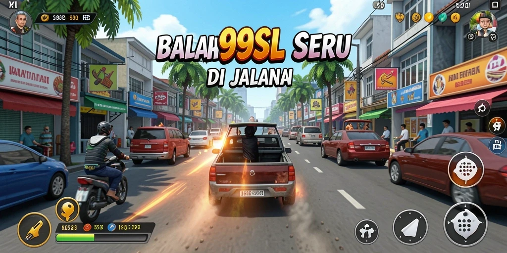 Gameplay seru balapan di 99SL dengan trek menantang.