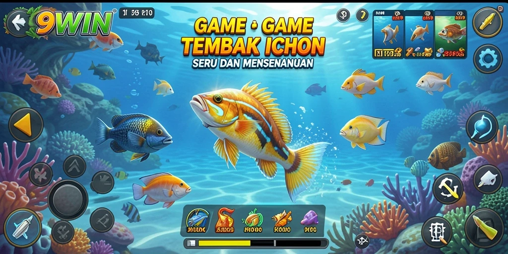 Screenshot dari gameplay Tembak Ikan yang mendebarkan di 9WIN.