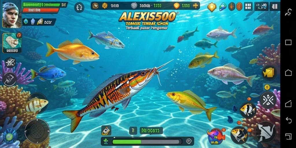 Screenshot gameplay ALEXIS500 yang seru dan menegangkan.