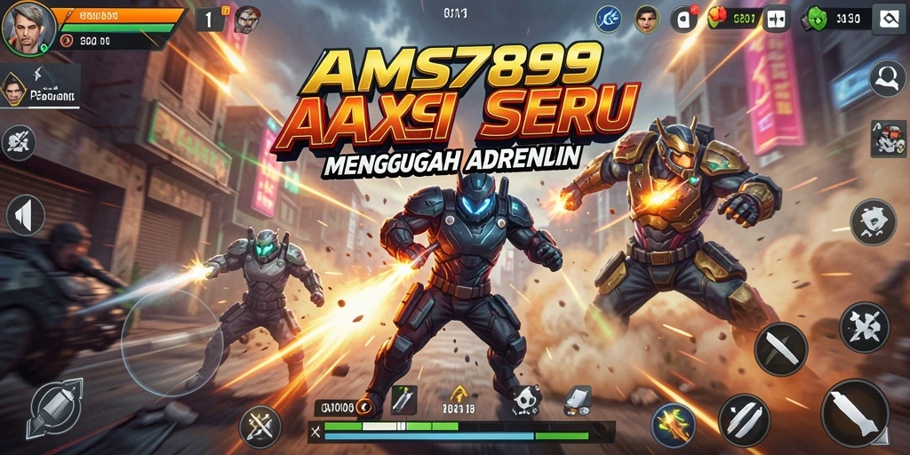 Screenshot yang menunjukkan pertarungan seru dalam AMS789.