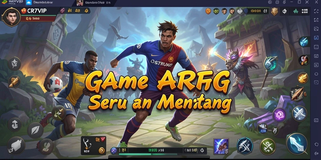 Tampilan gameplay menegangkan dalam CR7VIP yang penuh aksi.