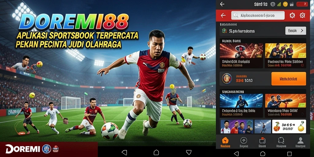 Tampilan antarmuka DOREMI88 yang menarik dan interaktif saat bermain Sportsbook.