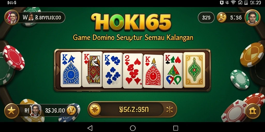 Tampilan gameplay menarik dari HOKI65 yang menampilkan aksi Domino.