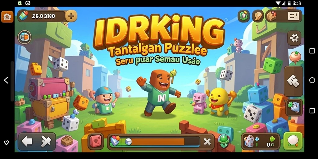 Tampilan gameplay menarik dari IDRKING, penuh dengan tantangan puzzle.