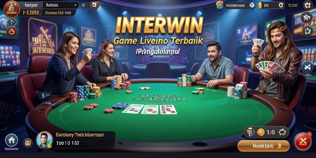 Tampilan gameplay Live Casino INTERWIN yang memukau dan interaktif.