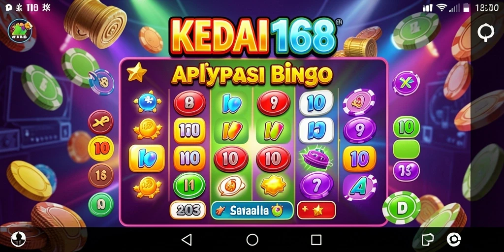 Tampilan gameplay Bingo KEDAI168 yang menawan dan interaktif.