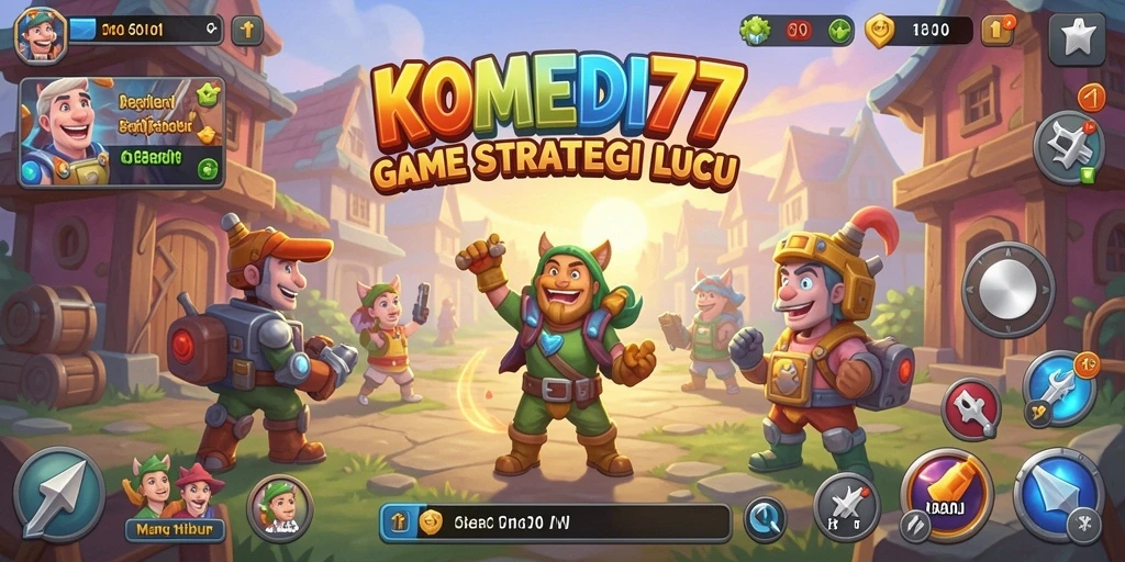 Screenshot gameplay KOMEDI77 yang lucu dan penuh strategi.