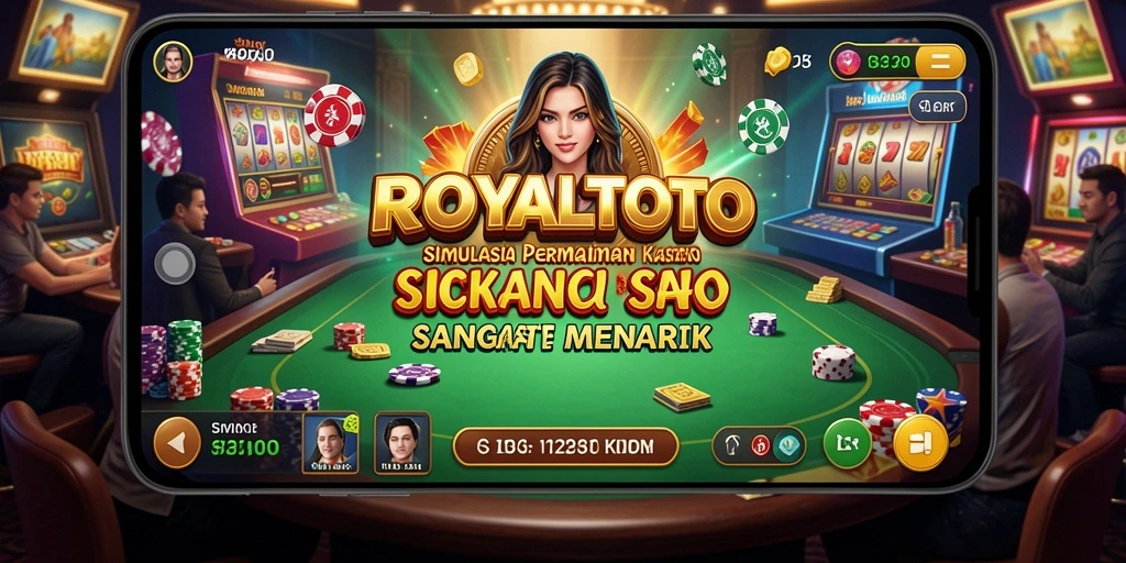 Tampilan permainan kasino yang seru dan interaktif di ROYALTOTO.