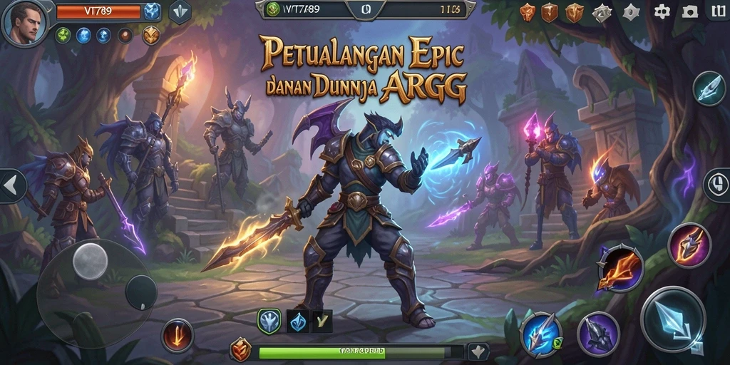 Screenshot menampilkan pertarungan mendebarkan dalam gaya ARPG.