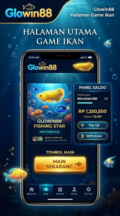 Tampilan antarmuka pengguna di glowin88 yang menarik.